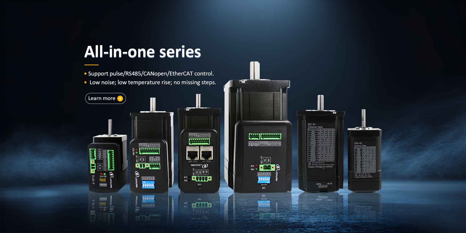 中国 閉ループ開ループ統合ステッピング モーター サプライヤー